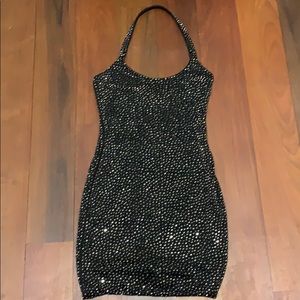 Rhinestone Halter dress
